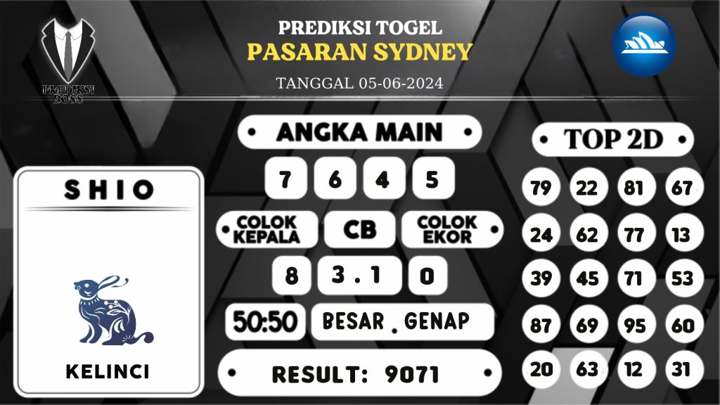 https://prediksibosspolda.com/prediksi-boss-togel-sidney-rabu-05-juni-2024/