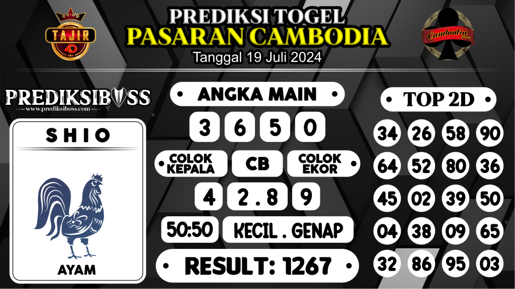 https://prediksibosspolda.com/prediksi-boss-togel-cambodia-jumat-19-juli-2024/