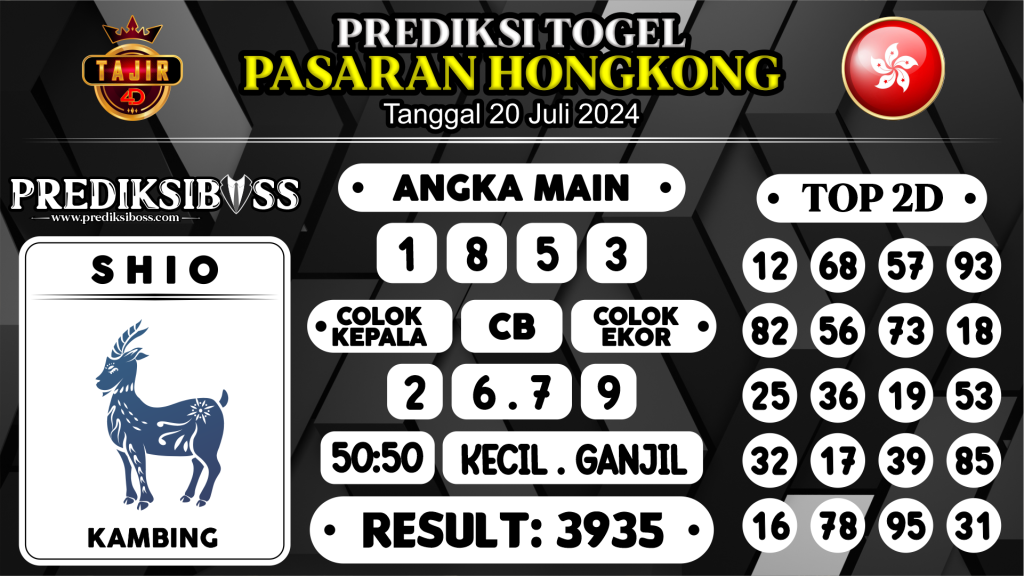 https://prediksibosspolda.com/prediksi-boss-togel-hongkong-sabtu-20-juli-2024/