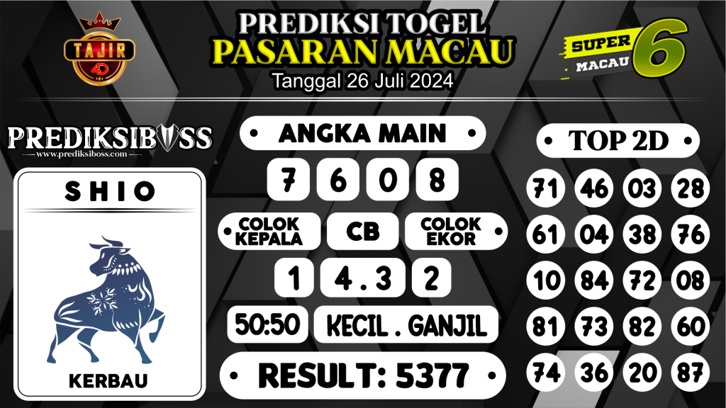 https://prediksibosspolda.com/prediksi-boss-togel-macau-jumat-26-juli-2024/