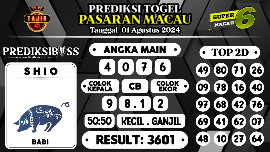 https://prediksibosspolda.com/prediksi-boss-togel-macau-kamis-01-agustus-2024/