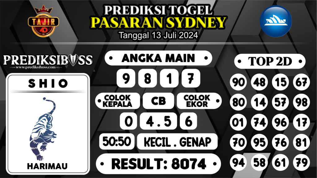 https://prediksibosspolda.com/prediksi-boss-togel-sidney-sabtu-13-juli-2024/