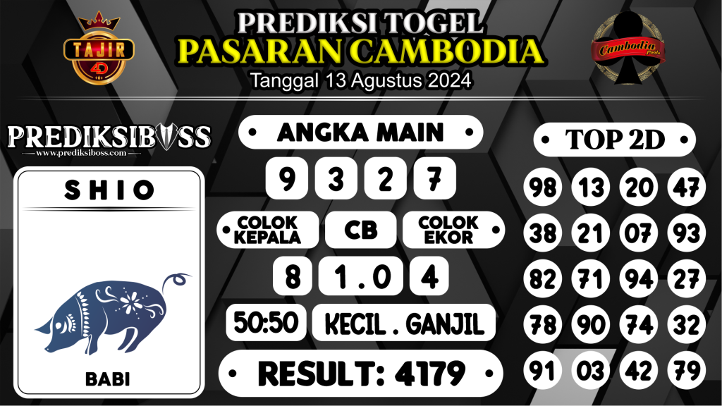 https://prediksibosspolda.com/prediksi-boss-togel-cambodia-selasa-13-agustus-2024/