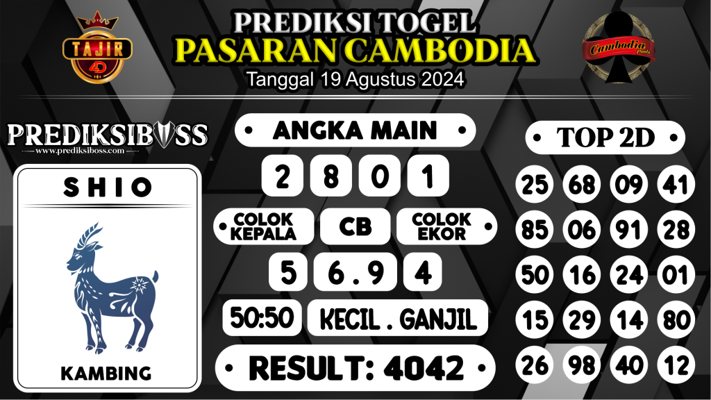 https://prediksibosspolda.com/prediksi-boss-togel-cambodia-senin-19-agustus-2024/