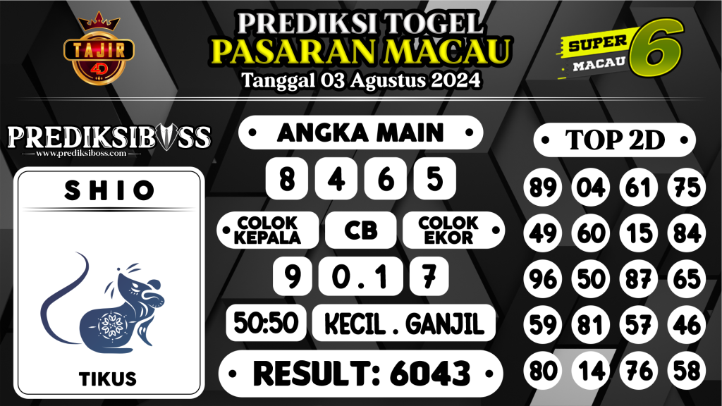 https://prediksibosspolda.com/prediksi-boss-togel-macau-sabtu-03-agustus-2024/