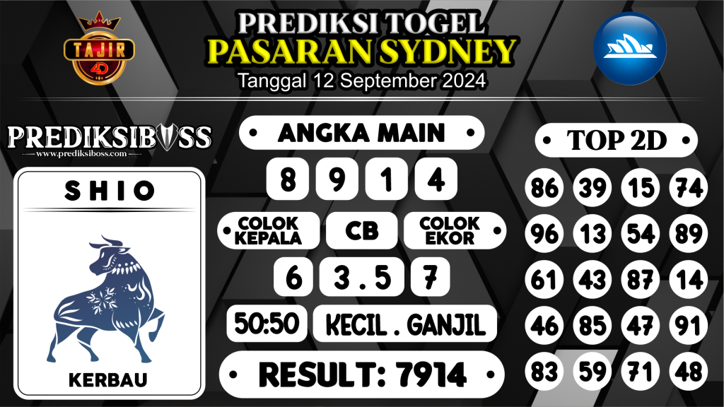 https://prediksibosspolda.com/prediksi-boss-togel-sidney-kamis-12-september-2024/